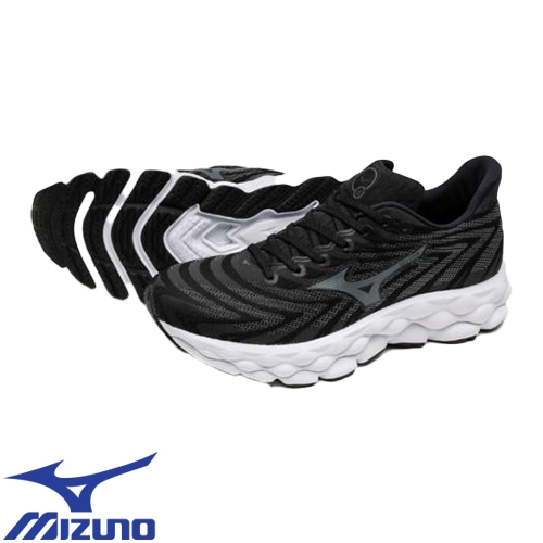 ◎商品名：ウエーブスカイ8 SW ランニング メンズ◎メーカー：ミズノ（MIZUNO）◎品番：J1GC241102◎カラー：02：ブラック×ライトグレー◎サイズ：25.0cm、25.5cm、26.0c