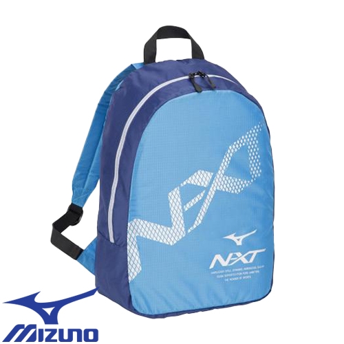 ◎商品名：ポケッタブルバックパック◎メーカー：ミズノ（MIZUNO）◎品番：33JM204324◎カラー：24：スカイブルー×ネイビー◎サイズ：◎素材：ポリエステル（裏加工PU）◎重量：約160g◎商