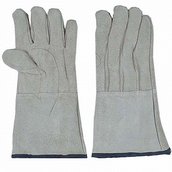 ◎商品名：内綿床溶接5本指 革手袋 [10双入]◎メーカー：おたふく手袋◎品番：485◎サイズ：フリー◎素材：牛革・内側/綿100%◎長さ：約33cm◎配送方法：通常：宅配便（ゆうパケット不可商品）