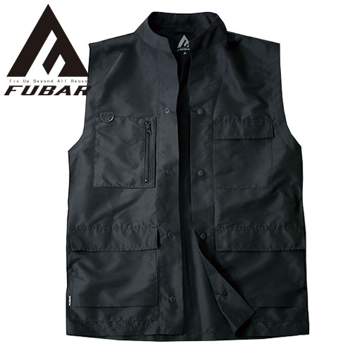 ◎商品名：FUBAR ユーティリティー カーゴベスト◎メーカー：おたふく手袋◎品番：FB-240◎カラー：11 ブラック◎サイズ：M、L◎素材：ポリエステル100％◎ブランド：FUBAR（フーバー）◎