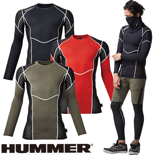 ◎商品名：コーデュラコンプレッション◎メーカー：HUMMER◎品番：906415◎カラー：05/OD、10/レッド、11/ブラック◎サイズ：S、M、L、LL、3L、5L◎素材：ナイロン90％、ポリウレ