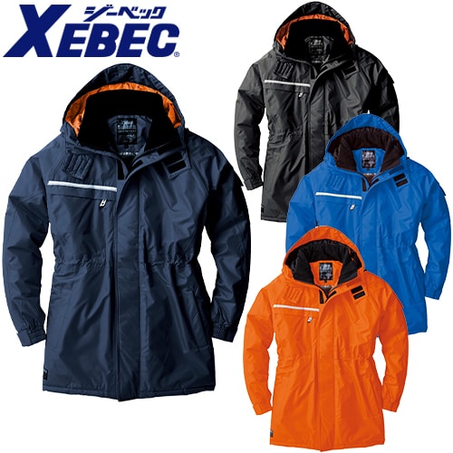 ◎商品名：防水コート◎メーカー：ジーベック◎品番：581◎カラー：10 コン、25 チャコールグレー、82 オレンジ、40 ブルー◎サイズ：M、L、LL、3L、4L、5L◎素材：表地：タフタポリエステ