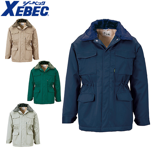 ◎商品名：防寒コート◎メーカー：ジーベック◎品番：481◎カラー：10 コン◎サイズ：M、L、LL、3L、4L、5L◎素材：表地：T/Cツイル[ポリエステル65%、綿35%]裏地：アクリルボア[アクリ