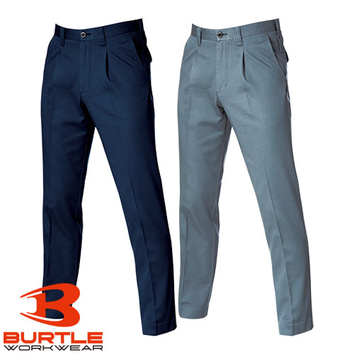 ◎商品名：ワンタックパンツ◎メーカー：バートル（BURTLE）◎品番：1313◎カラー：3.ネイビー、4.ミストブルー◎サイズ：70、73、76、79、82、85、88、91、95、100、105、1