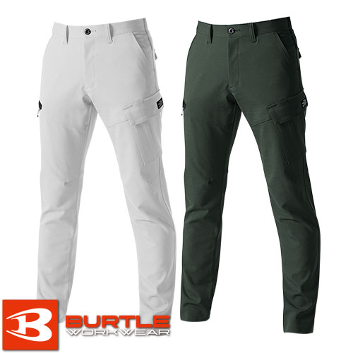 ◎商品名：ストレッチカーゴパンツ◎メーカー：バートル（BURTLE）◎品番：7302◎カラー：5.シルバー、14.ミルスグリーン◎サイズ：SS、S、M、L、LL、3L、4L、5L、6L、7L、8L◎素