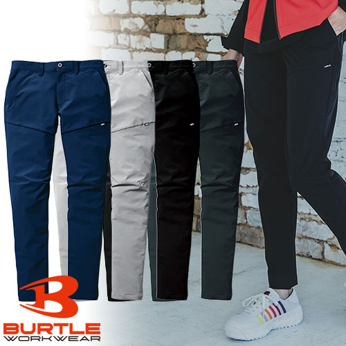 ◎商品名：パンツ◎メーカー：バートル（BURTLE）◎品番：9513◎カラー：3 ネイビー、5 シルバー、35 ブラック、61 アーミカーキ◎サイズ：S、M、L、LL、3L、4L、5L、6L◎素材：エ