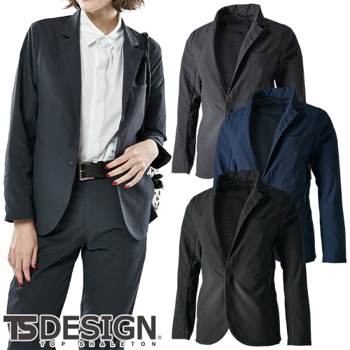 ◎商品名：TS4Dナイロンドッツステルスレディースジャケット◎メーカー：TS Design(藤和)◎品番：90461◎カラー：25 チャコールグレー、45 ネイビー、95 ブラック◎サイズ：S、M、L