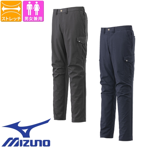 ◎商品名：ワークパンツ◎メーカー：ミズノ（MIZUNO）◎品番：F2JFA19107、F2JFA19114◎カラー：(07)チャコールグレー、(14)ネイビー◎サイズ：XS、S、M、L、XL、2XL、
