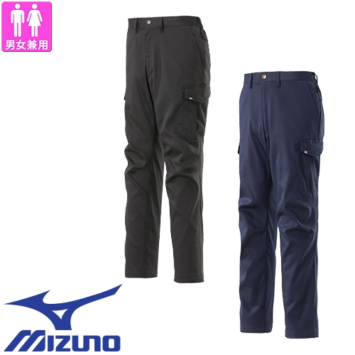 ◎商品名：ワークパンツ◎メーカー：ミズノ（MIZUNO）◎品番：F2JFA18107、F2JFA18114◎カラー：(07)チャコールグレー、(14)ネイビー◎サイズ：XS、S、M、L、XL、2XL、