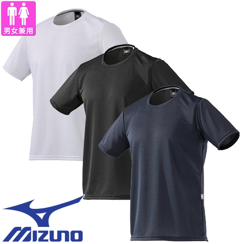 ◎商品名：クルーネックワークTシャツ(半袖)◎メーカー：ミズノ（MIZUNO）◎品番：F2JA218001、F2JA218009、F2JA218014◎カラー：(01)ホワイト、(09)ブラック、(1