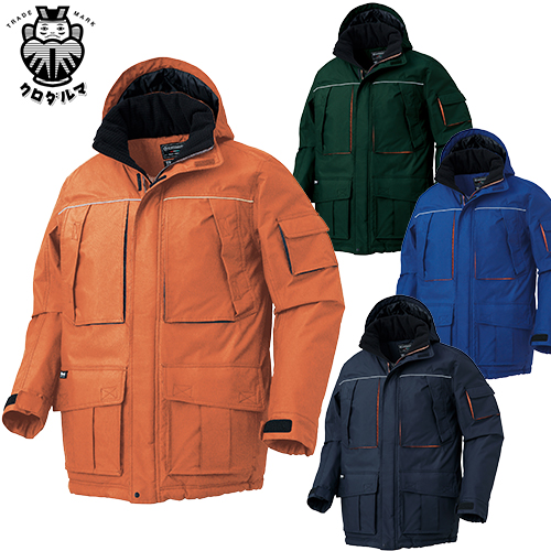 ◎商品名：防水防寒コート◎メーカー：クロダルマ◎品番：54234◎カラー：10 ブルー、11 ネイビー、28 オレンジ、80 グリーン◎サイズ：S、M、L、LL、3L、4L、5L◎素材：表：ナイロン1