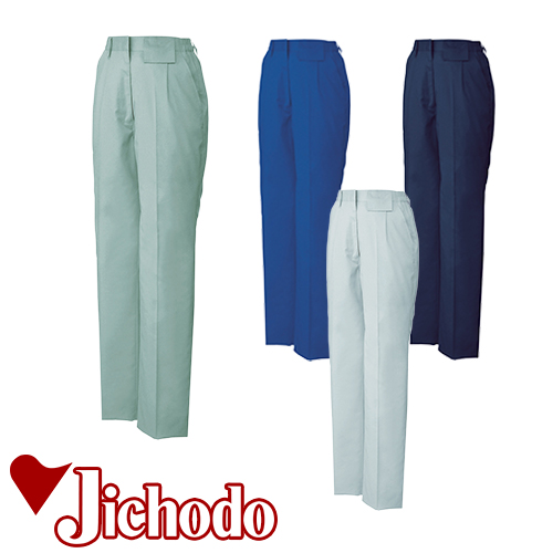 ◎商品名：ワンタックパンツ◎メーカー：自重堂◎品番：81606◎カラー：039 アースグリーン、036 シルバー、011 ネイビー、080 ロイヤルブルー◎サイズ：S、M、L、LL、EL、4L、5L◎