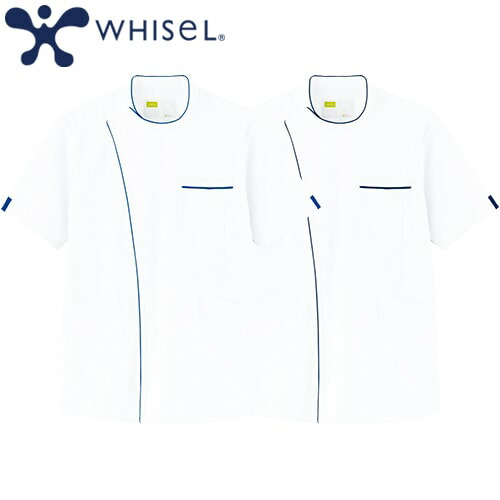 ◎商品名：whisel 男子横掛◎メーカー：自重堂◎品番：WH12015◎カラー：ホワイトブルー(102)、ホワイトネービー(129)◎サイズ：S、M、L、LL、3L、4L、5L◎商品説明：キーワード