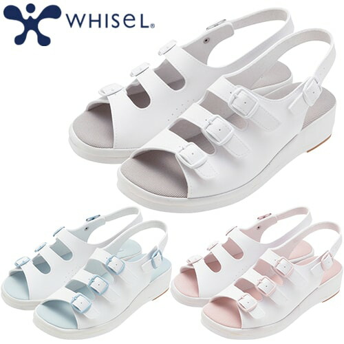 ◎商品名：whisel コンフォートサンダル◎メーカー：自重堂◎品番：F270◎カラー：ホワイト(010)、ブルー(027)、ピンク(061)◎サイズ：SS、S、M、L、2L、3L、4L、5L◎商品説