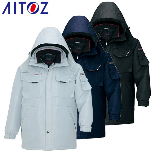 ◎商品名：防寒コート◎メーカー：アイトス（AITOZ）◎品番：AZ-8460◎カラー：004グレー、008ネイビー、010ブラック◎サイズ：SS、S、M、L、LL、3L、4L、5L、6L◎素材：ポリエ