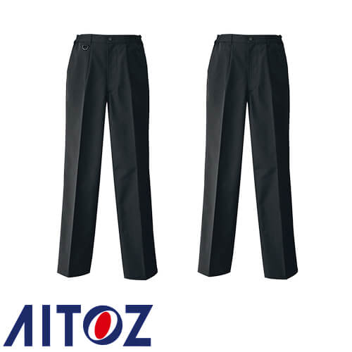 ◎商品名：メンズシャーリングパンツ（1タック）◎メーカー：アイトス（AITOZ）◎品番：HS2600◎カラー：010ブラック、910ブラック(股下ハーフ/Ｄカン付)◎サイズ：S、M、L、LL、3L、4