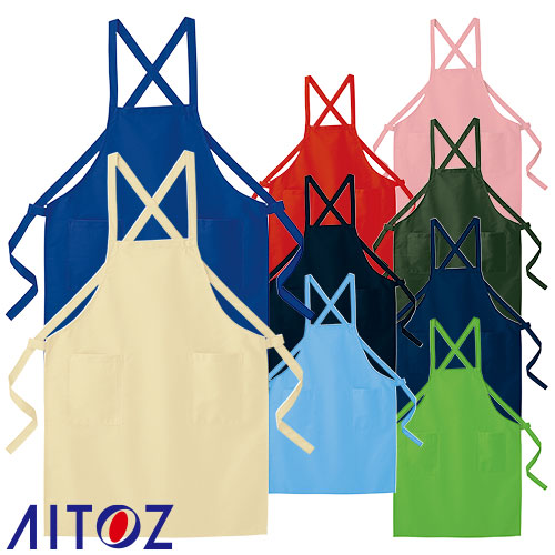 ◎商品名：エプロン（Ｅ01TC）◎メーカー：アイトス（AITOZ）◎品番：8635◎カラー：002 アイボリー、006 ブルー、007 サックス、008 ネイビー、009 レッド、015 グリーン、0