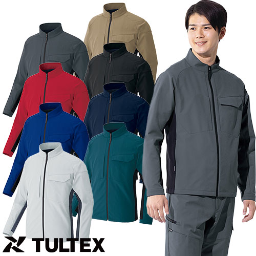 ◎商品名：TULTEX 長袖ブルゾン（男女兼用）◎メーカー：アイトス（AITOZ）◎品番：AZ-4230◎カラー：003シルバーグレー、005グリーン、006ブルー、008ネイビー、009レッド、01