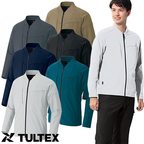 ◎商品名：TULTEX 長袖ブルゾン（男女兼用）◎メーカー：アイトス（AITOZ）◎品番：AZ-4231◎カラー：003シルバーグレー、005グリーン、008ネイビー、010ブラック、014チャコール