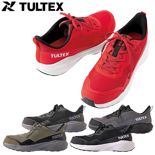◎商品名：TULTEX セーフティシューズ（男女兼用）◎メーカー：アイトス（AITOZ）◎品番：AZ-51675◎カラー：009レッド、010ブラック×ホワイト、014チャコール、025カーキ、110
