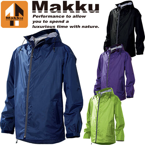 ◎商品名：レイントラックジャケット◎メーカー：Makku(マック)◎品番：AS-900◎カラー：ネイビー、ブラック、ダークパープル、ライトグリーン◎サイズ：S、M、L、LL、EL、4L◎素材：表：ポリ