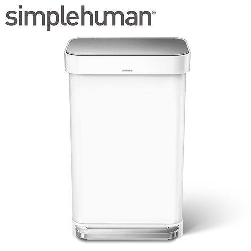 ◎商品名：【代引き不可商品】レクタンギュラーステップカン 45L ホワイト◎メーカー：シンプルヒューマン(simplehuman)◎品番：114◎製品サイズ：約40.5X33.8X65.5cm◎材質：