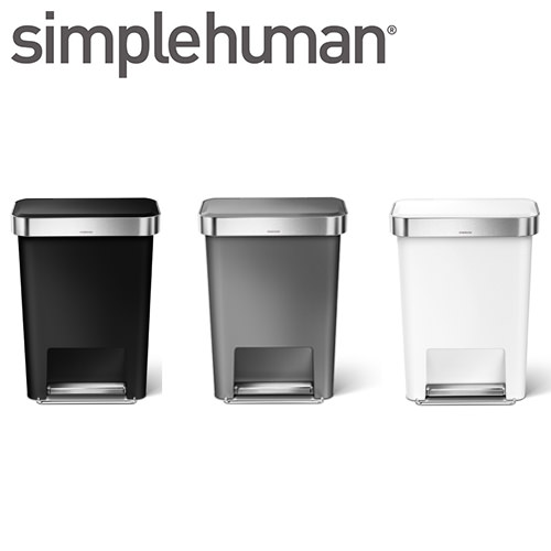 ◎商品名：【代引き不可商品】プラスチックレクタンギュラーステップカン 45L◎メーカー：シンプルヒューマン(simplehuman)◎品番：117、118、119◎カラー：ブラック、グレー、ホワイト◎