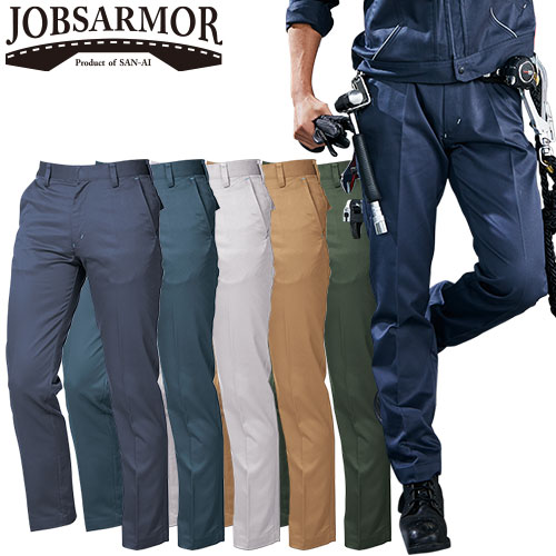 ◎商品名：ノータックパンツ◎メーカー：三愛◎品番：JA2105◎カラー：01 ナイトネイビー、02 エボニーグレー、06 シルバーライト、09 ペールブラウン、13 スプルースグリーン◎サイズ：70、