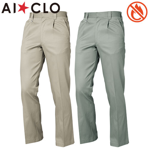 ◎商品名：防炎ワンタックパンツ◎メーカー：三愛◎品番：B91◎カラー：06 アイボリー、13 アースグリーン◎サイズ：70、73、76、79、82、85、88、91、96、100、105、110、11