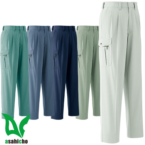 ◎商品名：カーゴパンツ(ツータック)◎メーカー：Asahicho◎品番：632◎カラー：3 ベージュ、4 オリーブ、7 ネイビー、11 ブルーグレー、17 アースミント◎サイズ：70、73、76、79