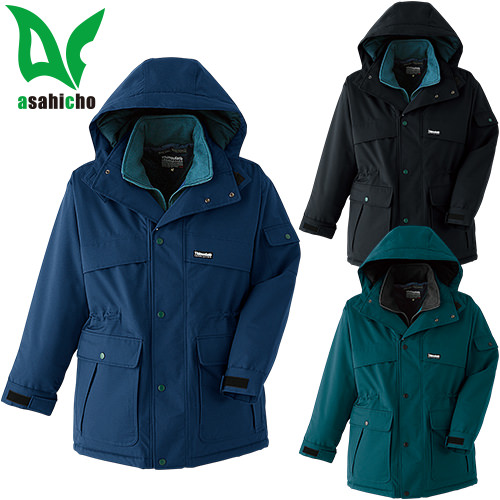 ◎商品名：防水極寒コート◎メーカー：Asahicho◎品番：59000◎カラー：7 ネイビー、12 ブラック、17 グリーン◎サイズ：M、L、LL、3L、4L、5L、6L◎素材：ポリエステル100%裏
