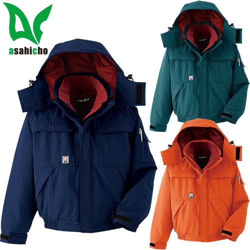 ◎商品名：防水極寒ブルゾン◎メーカー：Asahicho◎品番：69200◎カラー：7 ネイビー、17 グリーン、60 オレンジ◎サイズ：M、L、LL、3L、4L、5L、6L、7L、8L◎素材：表地：ポ