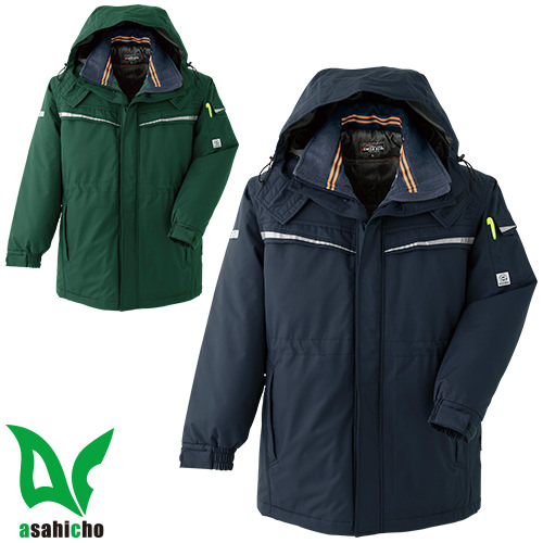 ◎商品名：コート◎メーカー：Asahicho◎品番：E61100◎カラー：7 ネイビー、17 グリーン◎サイズ：S、M、L、LL、3L、4L、5L、6L◎規格：エコマーク◎素材：表地：ポリエステル10