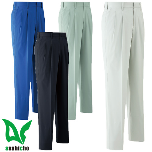 ◎商品名：パンツ(ツータック)◎メーカー：Asahicho◎品番：E7305◎カラー：3 ストーン、4 オリーブ、5 ブルー、7 ダークネイビー◎サイズ：70、73、76、79、82、85、88、91