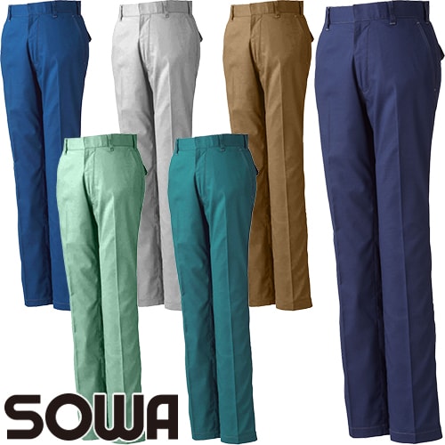 ◎商品名：スラックス(レディース)◎メーカー：桑和(SOWA)◎品番：3008-09◎カラー：1.ネイビー、8.ブルー、22.シルバーグレー、87.ライトブラウン、107.モスグリーン、205.ケンブ