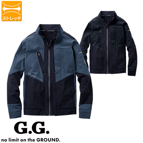 ◎商品名：長袖ブルゾン◎メーカー：桑和(SOWA)◎品番：0328-00◎カラー：4.ブラック、21.ブルーグレー◎サイズ：S、M、L、LL、3L、4L◎素材：本体：ナイロン 87%・ポリウレタン 1