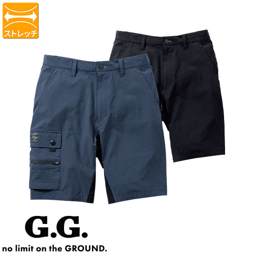 ◎商品名：ハーフパンツ◎メーカー：桑和(SOWA)◎品番：0328-07◎カラー：4.ブラック、21.ブルーグレー◎サイズ：S、M、L、LL、3L、4L◎素材：ナイロン 87%・ポリウレタン 13%◎
