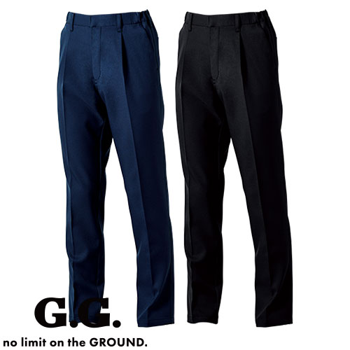 ◎商品名：スラックス（ワンタック・脇ゴム）◎メーカー：桑和(SOWA)◎品番：9522-09◎カラー：1 ネイビー、4 ブラック◎サイズ：GS、GM、GL、GLL、G3L、S、M、L、LL、3L、4L