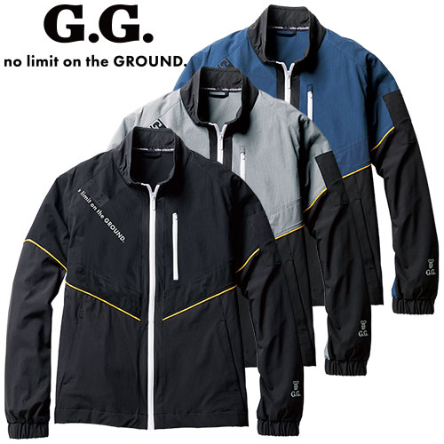 ◎商品名：G.GROUND 長袖ブルゾン◎メーカー：桑和(SOWA)◎品番：0368-00◎カラー：4 ブラック、22 シルバーグレー、200 ネイビーブルー◎サイズ：S、M、L、LL、3L、4L◎素