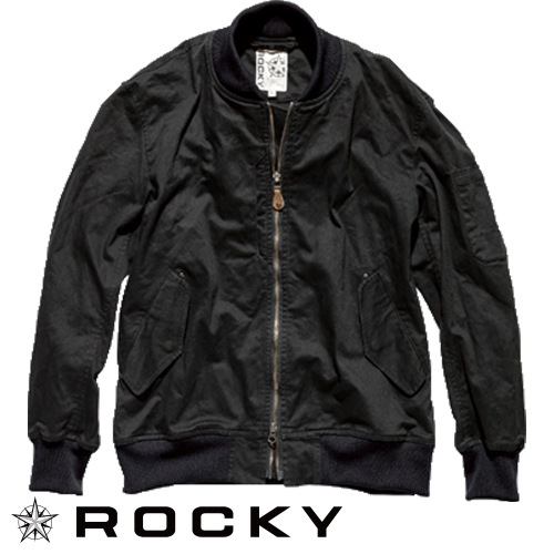 ◎商品名：MA-1 ジャケット◎メーカー：ロッキー(ROCKY)◎品番：RJ0908◎カラー：16 ブラック◎サイズ：SS、S、M、L、LL、3L、4L、5L◎素材：綿98％・ポリウレタン2％ストレッ