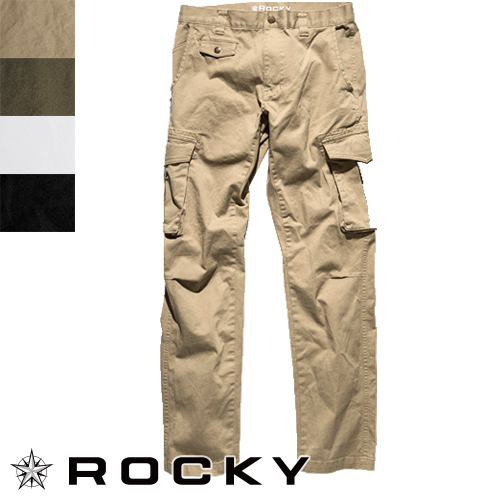 ◎商品名：カーゴパンツ◎メーカー：ロッキー(ROCKY)◎品番：RP6904◎カラー：1 ベージュ、4 カーキ、15 ピュアホワイト、16 ブラック◎サイズ：SS、S、M、L、LL、3L、4L、5L◎