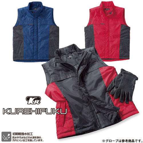 ◎商品名：防寒ベスト◎メーカー：クレヒフク(KURE)◎品番：3890◎カラー：29 ブラック、31 ネイビー、80 レッド◎サイズ：M、L、LL、3L、4L◎素材：表:ポリエステル100％、中綿：ポ