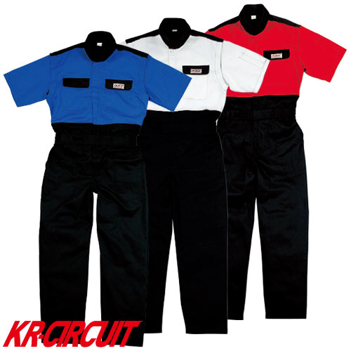 ◎商品名：半袖ピットスーツ◎メーカー：クレヒフク(KURE)◎品番：KR603◎カラー：30 ブルー、40 ホワイト、80 レッド◎サイズ：S、M、L、LL、3L、4L、5L◎素材：カツラギ、綿100