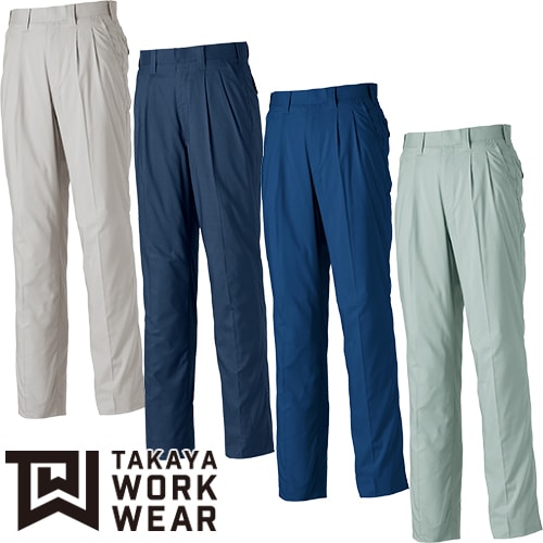 ◎商品名：ツータックパンツ◎メーカー：タカヤ商事(TAKAYA)◎品番：TU-8106◎カラー：03.ストーングレー、29.チャコール、32.シャドーブルー、34.ミストグリーン◎サイズ：73、76、