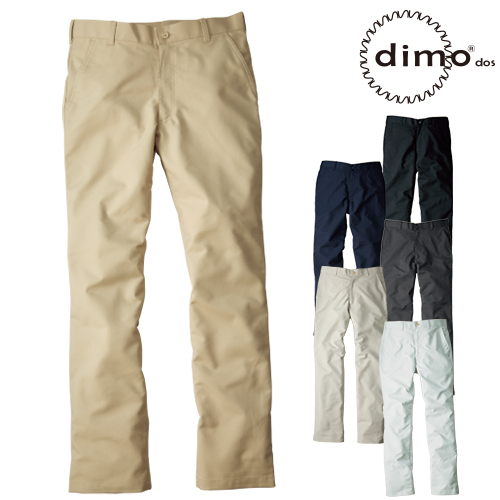 ◎商品名：メンズパンツ◎メーカー：dimo(ディモ)◎品番：D501◎カラー：2.ベージュ、34.ネイビー、44.サンドベージュ、53.チャコールグレー、87.ストーングレー、91.ブラック◎サイズ：