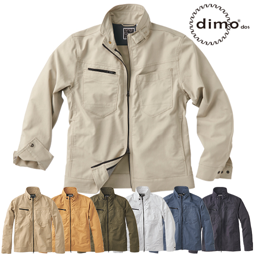 ◎商品名：ブルゾン◎メーカー：dimo(ディモ)◎品番：D513◎カラー：2.ベージュ、40.カーキ、41.ディープネイビー、44.サンドベージュ、45.オリーブ、87.ストーングレー、101.スチー