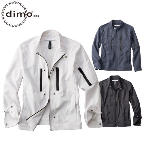 ◎商品名：アーマードジャケット◎メーカー：dimo(ディモ)◎品番：D523◎カラー：91.ブラック、107.オールドネイビー、118.トゥルーホワイト◎サイズ：SS、S、M、L、LL、EL、4L、5