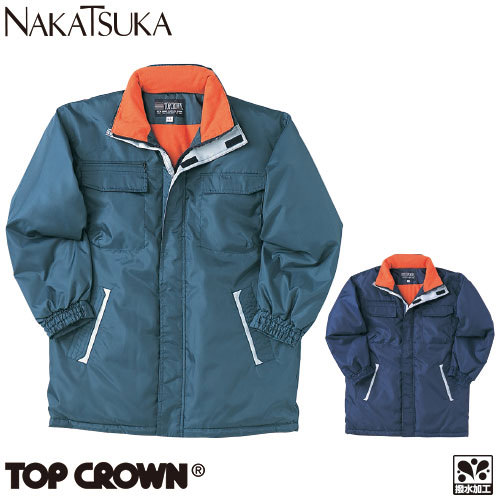 ◎商品名：コート◎メーカー：中塚被服◎品番：T7740◎カラー：23.コン、48.ダークグリーン◎サイズ：M、L、LL、EL、4L、5L◎素材：オックス 表：ポリエステル100％ 裏：トリコット起毛◎