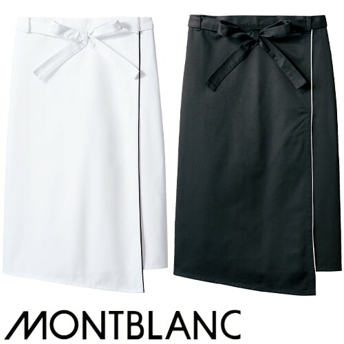 ◎商品名：サロンエプロン◎メーカー：住商モンブラン◎品番：9-1291、9-1293◎カラー：白/黒、黒/白◎サイズ：F◎素材：ツイルポリエステル65%・綿35%◎サイズ表：フリーサイズ前中心丈70c