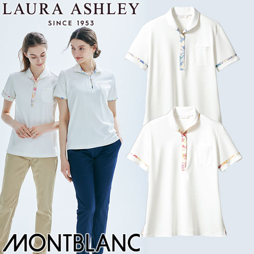 ◎商品名：ニットシャツ(女性用)◎メーカー：住商モンブラン◎品番：LW201-12、LW201-13◎カラー：オフホワイト/ピンク、オフホワイト/ブルー◎サイズ：S、M、L、LL、3L◎商品説明：すっ